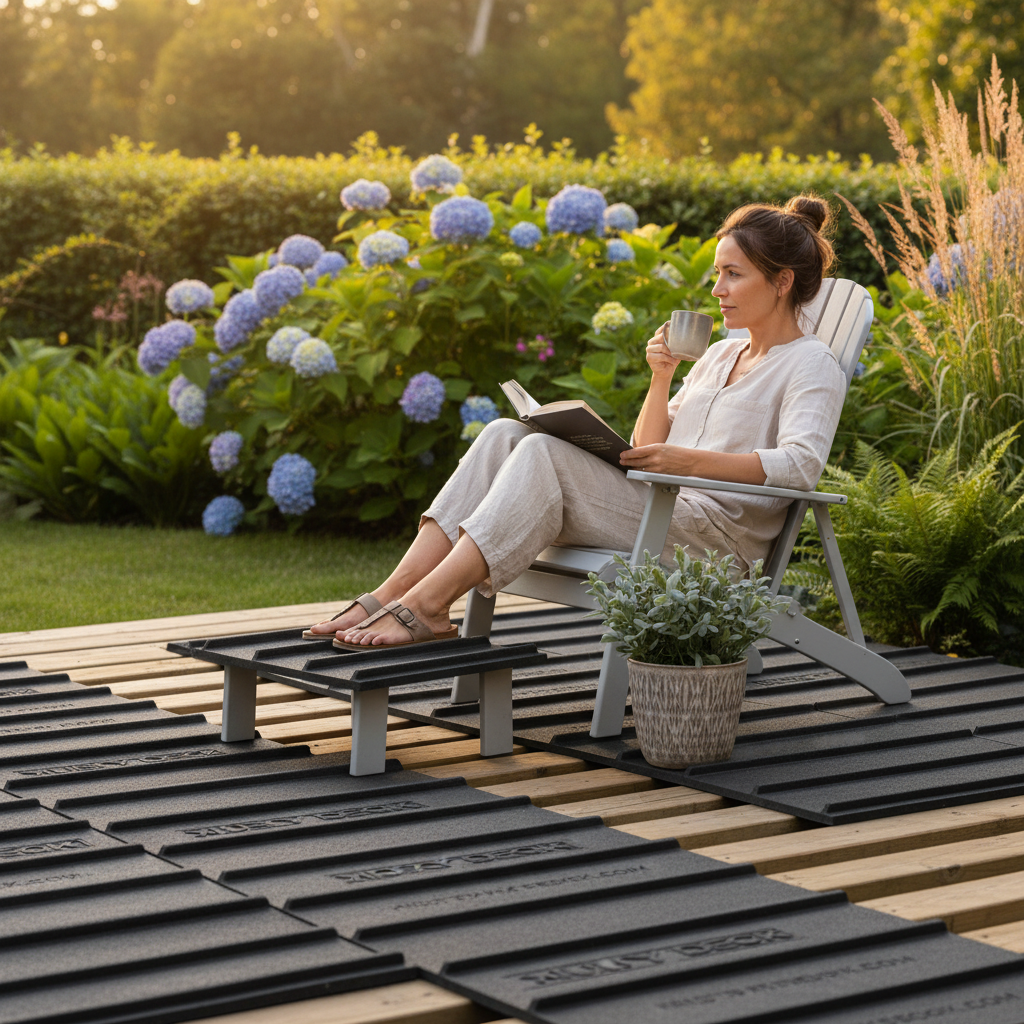 Premium Eco-Friendly Recycled Rubber Decking Plate for Easy Outdoor Installation