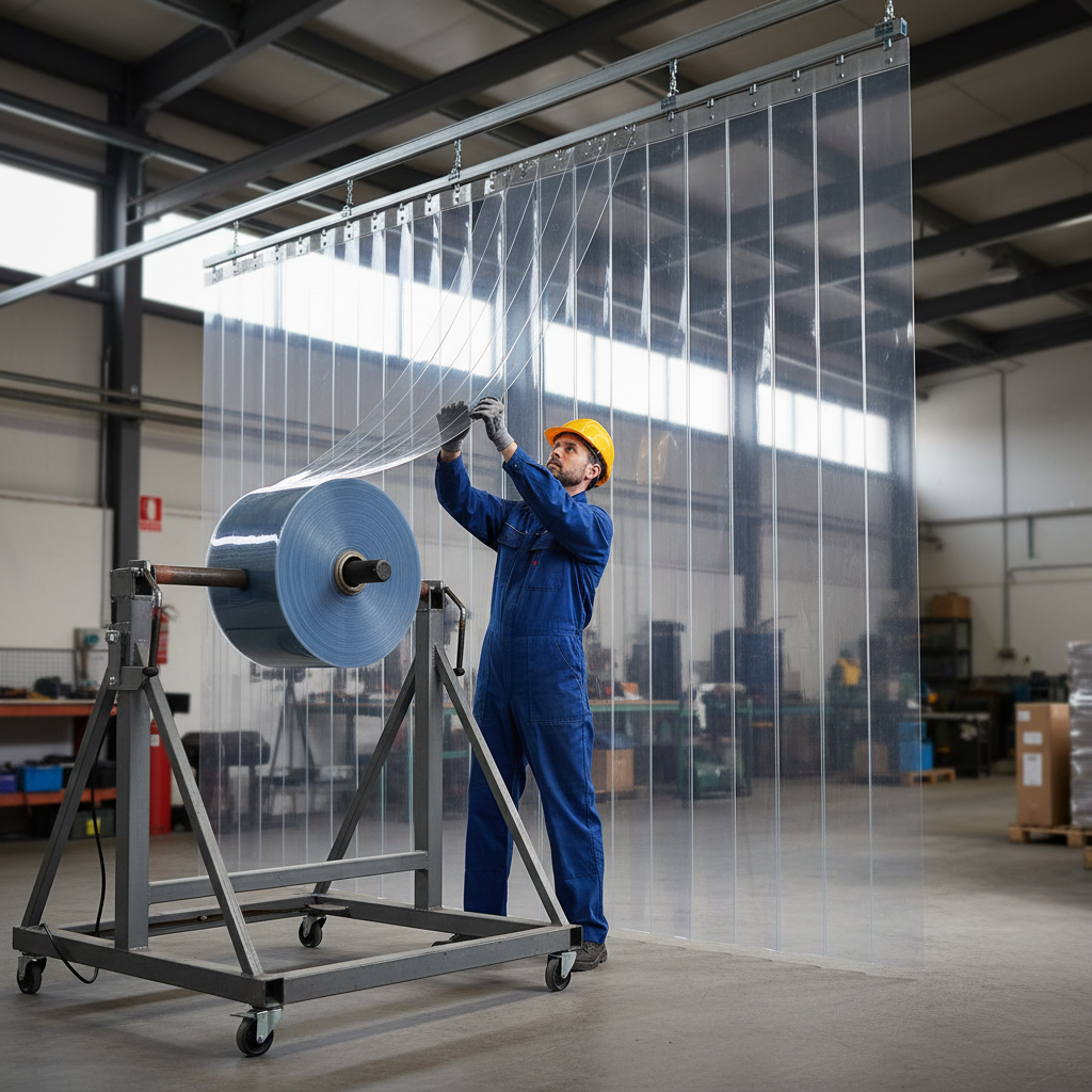 Premium Clear PVC Curtain Roll - 200mm Wide x 2mm Thick, Available in 10m, 20m, and 50m Lengths for Versatile Applications