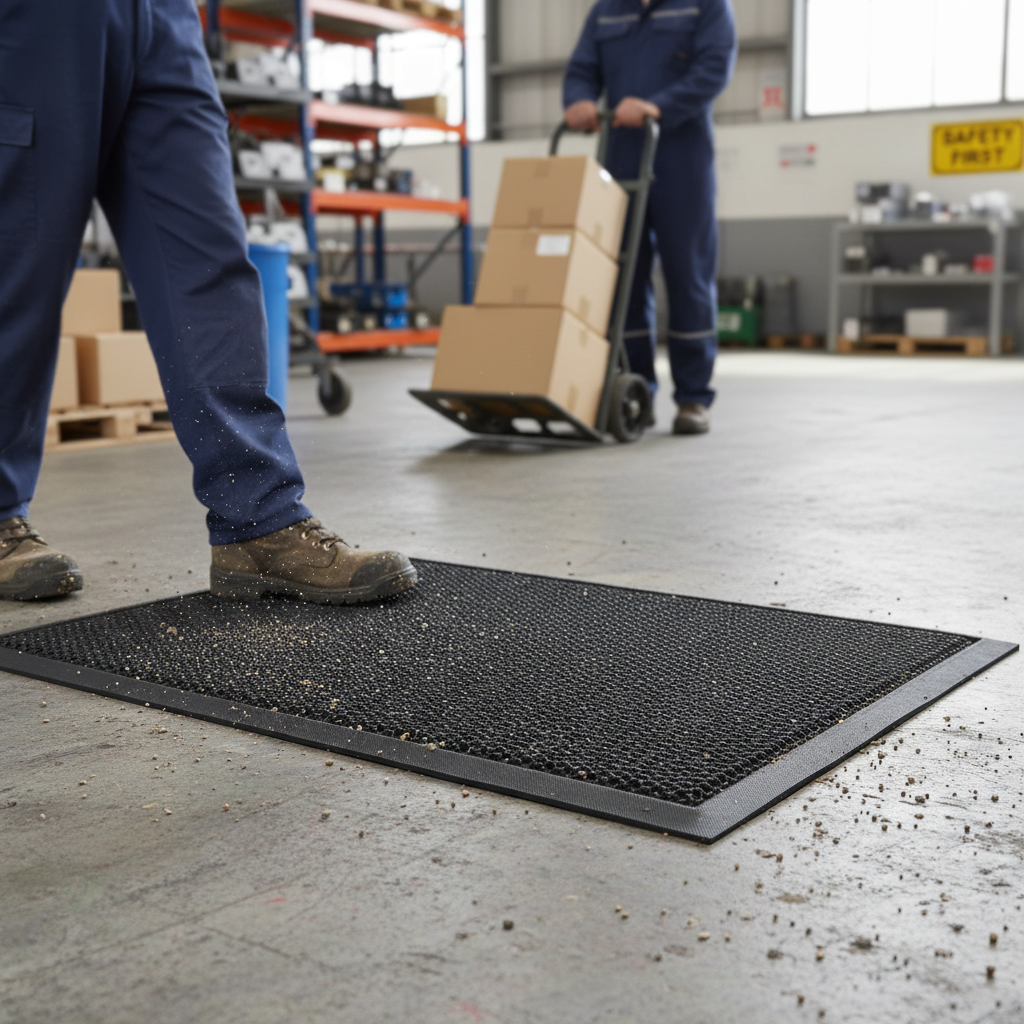 Premium Heavy Duty Meshmat Entrance Doormat with Unique Scraping Surface for Domestic and Commercial Use