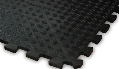 Durasof Rubber Garage Flooring Tiles Slip Resistant, High Impact, Interlocking Design, Oil & Grease Resistant Heavy Duty for Commercial & Domestic Use