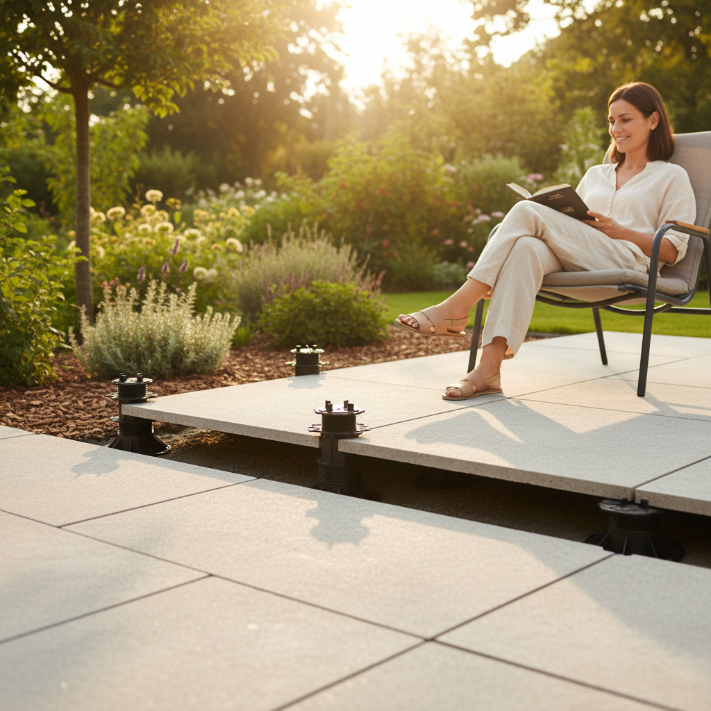 Premium Adjustable Pedestal Support for Decking Tiles and Paving Slabs - Multiple Height Options for Outdoor Flooring Stability