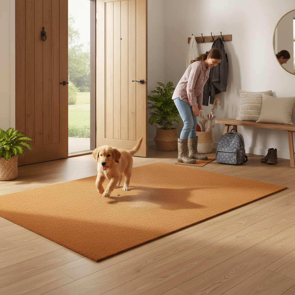 Premium Non-Shed Synthetic Coir Large Rugs - Durable, Weather-Resistant with Non-Slip Backing for Indoor and Outdoor Use