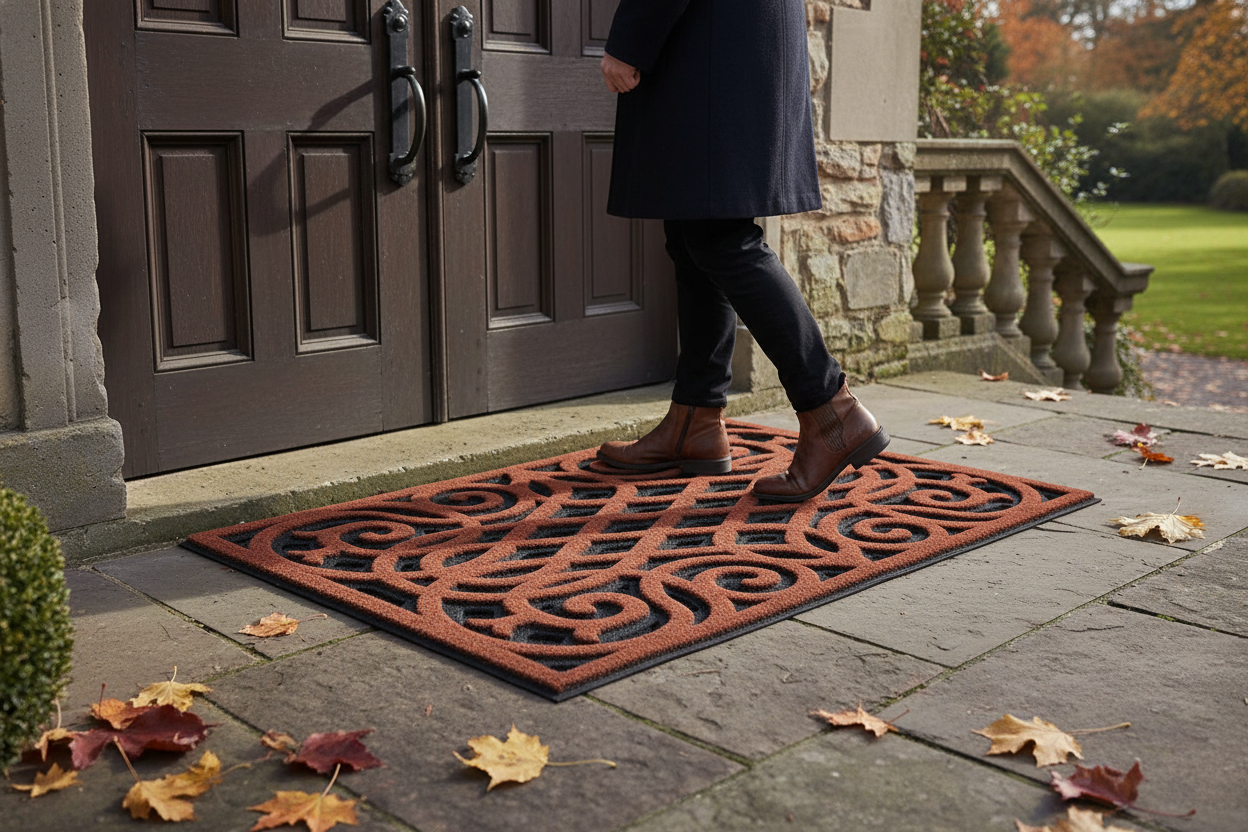 Premium Heavy Duty Victorian Style Entrance Door Mat - Eco-Friendly, Durable, and Versatile for Indoor/Outdoor Use