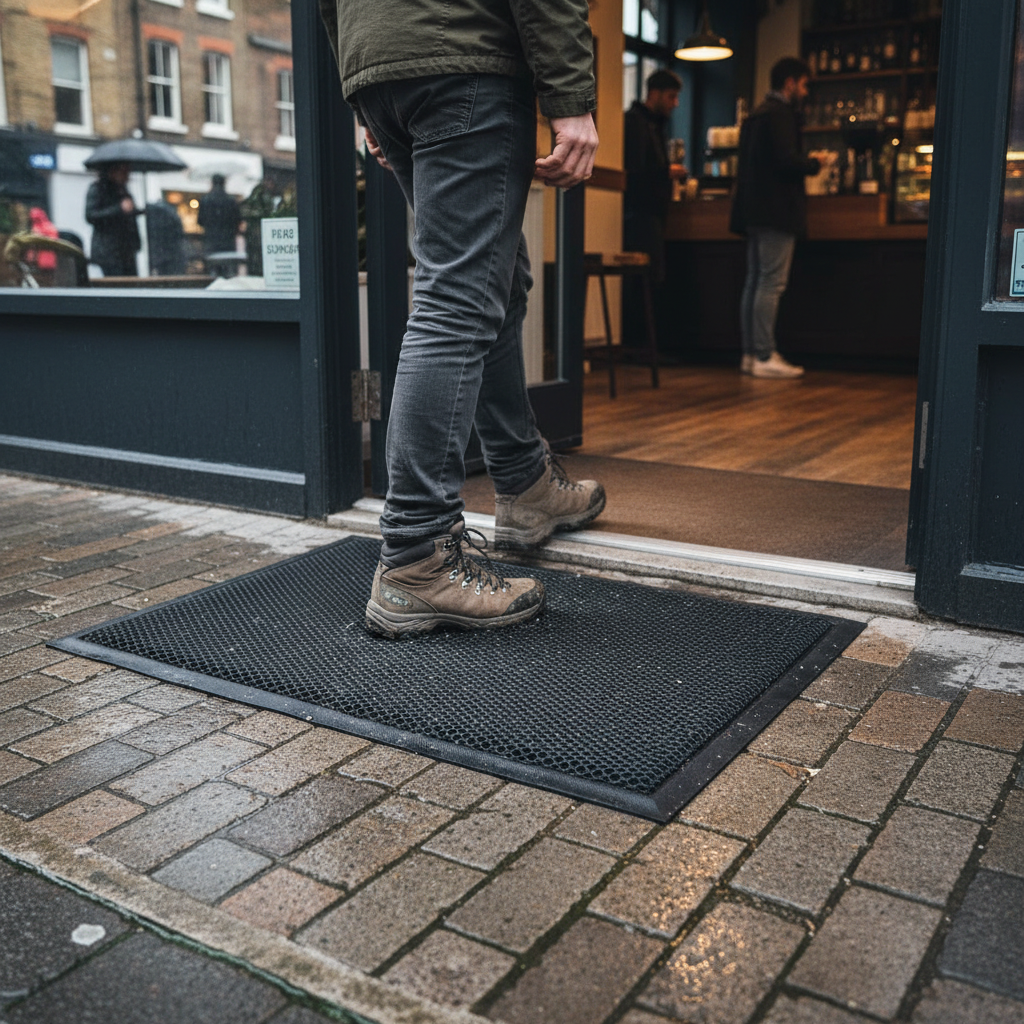 Premium Heavy Duty Meshmat Entrance Doormat with Unique Scraping Surface for Domestic and Commercial Use