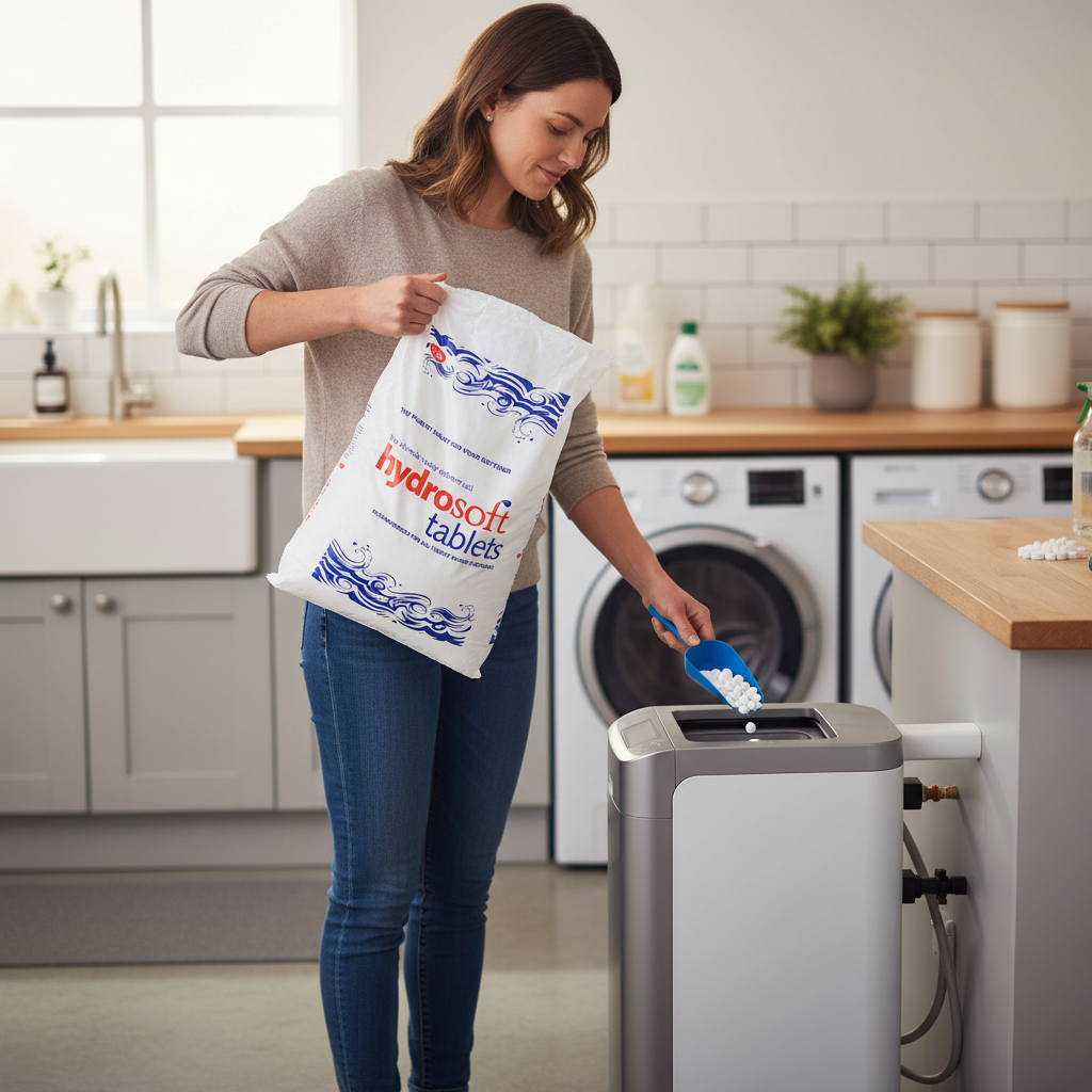 Premium Water Softening Salt Tablets 25kg - 99.9% Pure Food-Grade for Dishwashers, Water Heaters, and Washing Machines