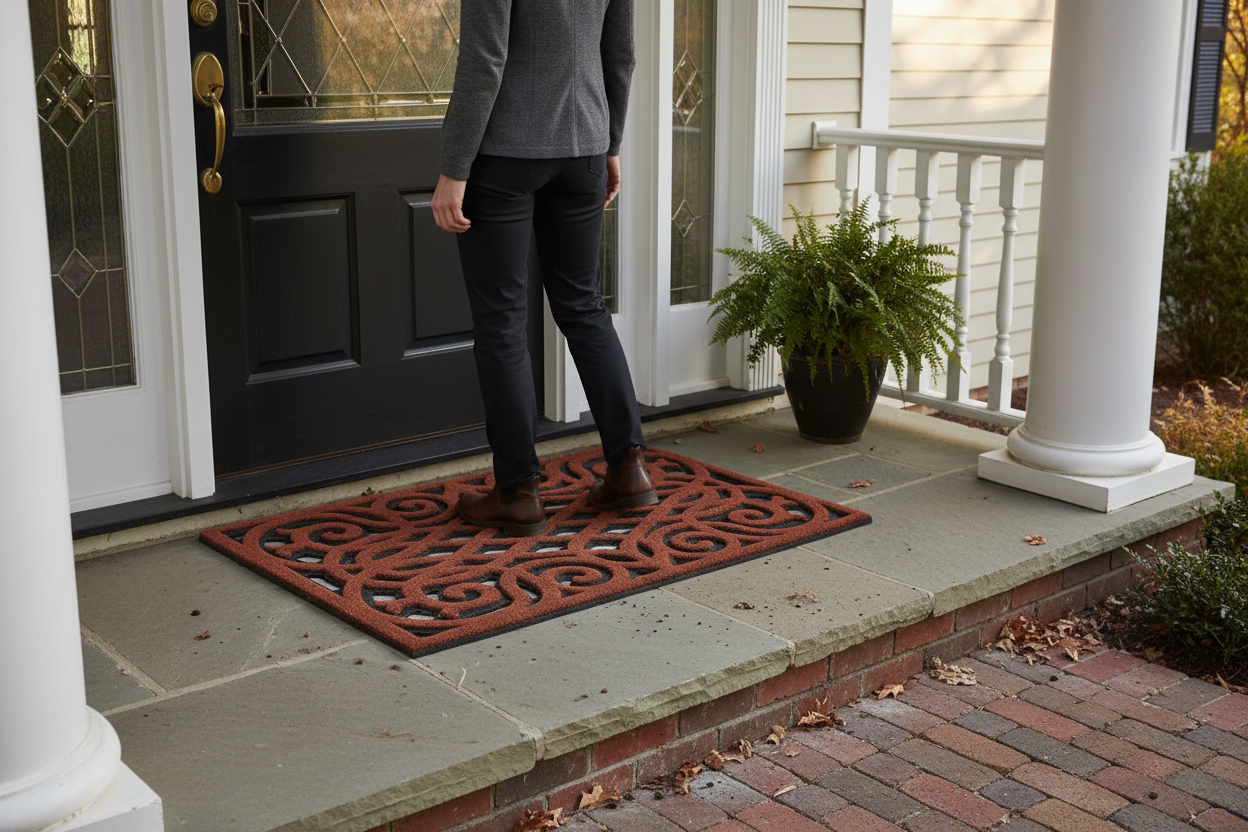 Premium Heavy Duty Victorian Style Entrance Door Mat - Eco-Friendly, Durable, and Versatile for Indoor/Outdoor Use