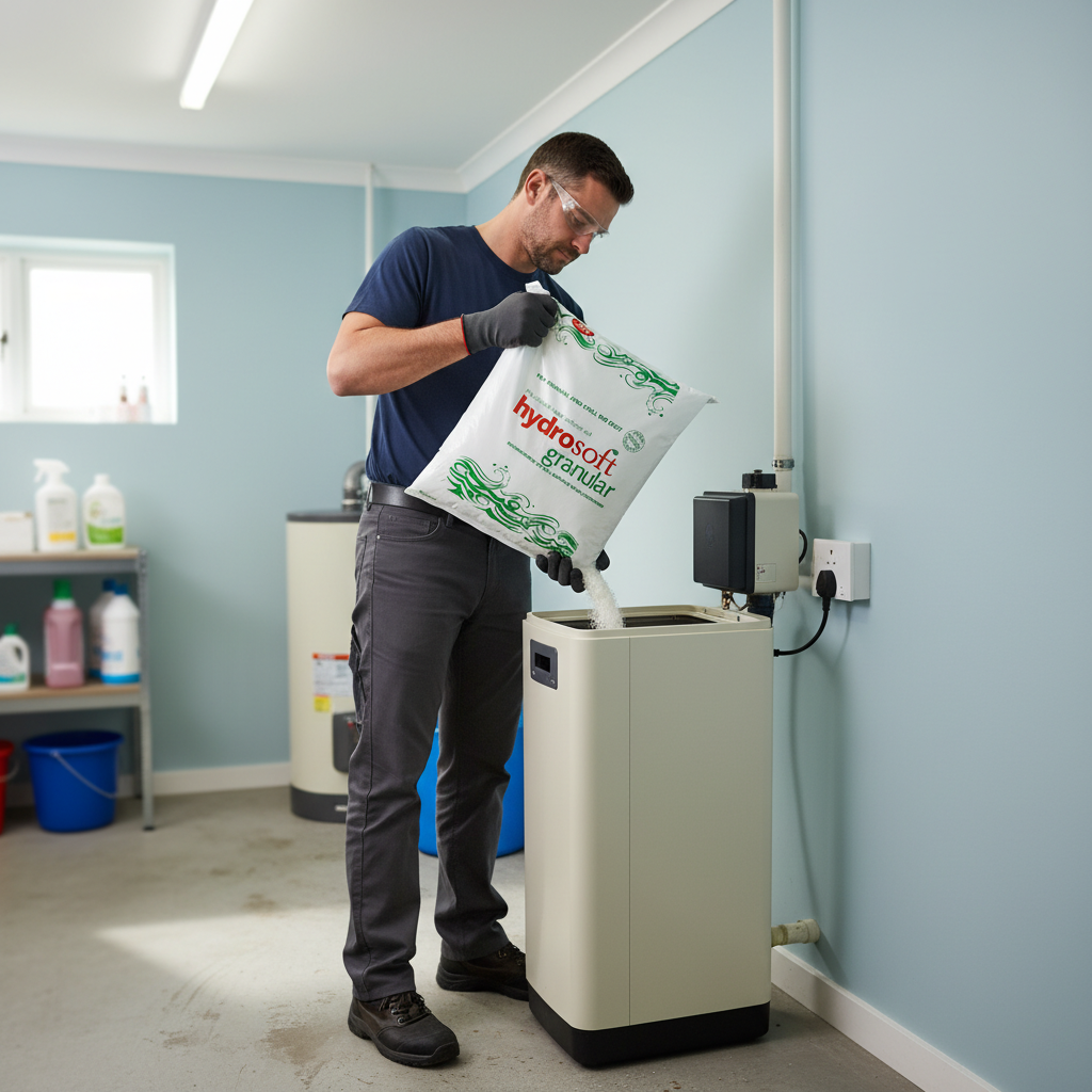 Premium Granular Water Softener Salt 10 kg - High-Purity, Even Dissolution for Optimal Performance