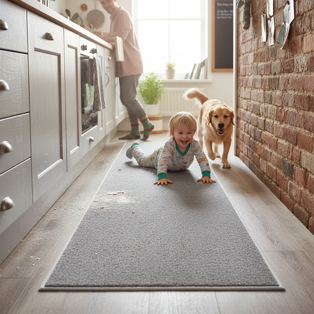 Premium Washable Runner Mat 150cm x 60cm - Anti-Slip, Eco-Friendly Floor Protection for Entryways and Kitchens