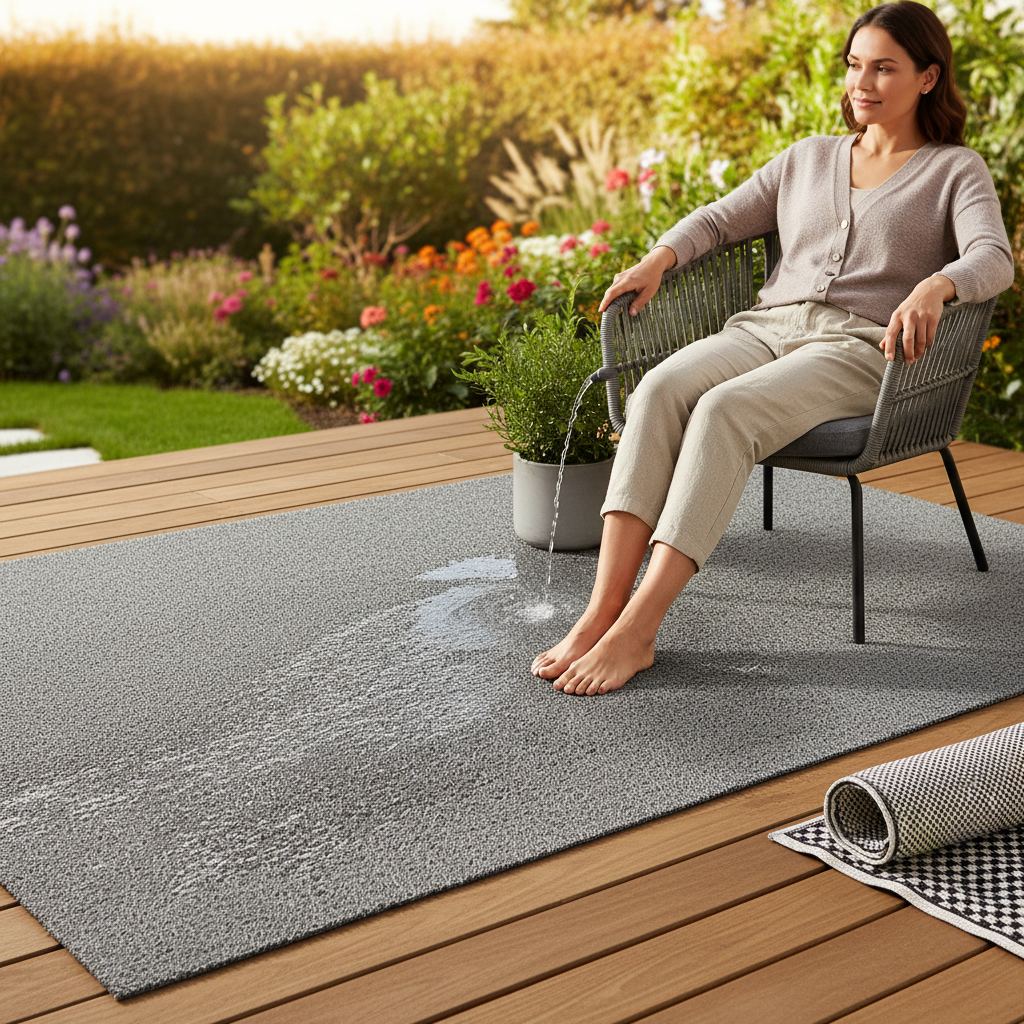 Premium Non-Slip Spaghetti Drainage Matting 8mm Thick for Indoor/Outdoor Use, Durable PVC Construction