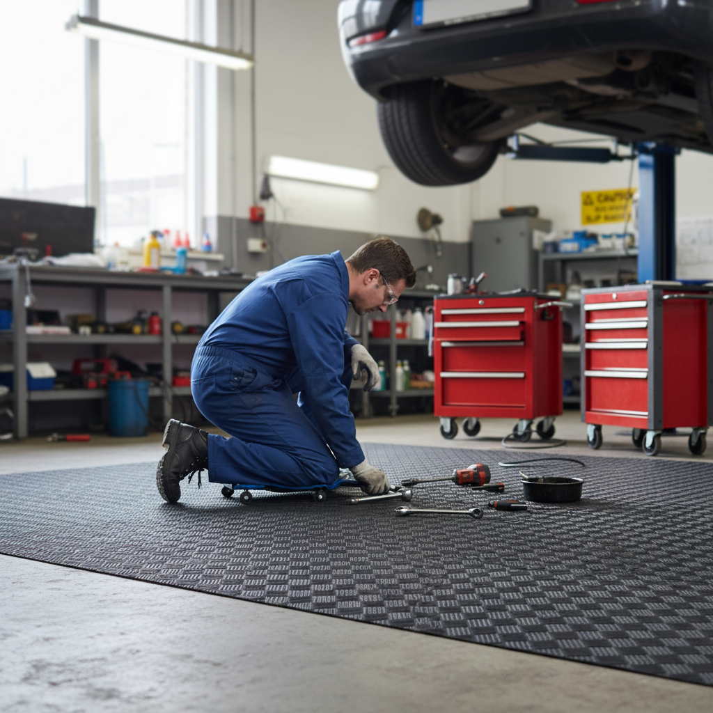 Premium Heavy-Duty Recycled Rubber Flooring Roll - Non-Slip, Water-Resistant, Custom Length for Commercial and Industrial Use