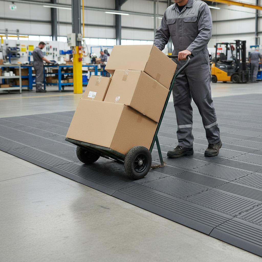 Premium Ramped Edges for Modular Interlocking Ribbed Floor Tiles - Female Fitting, Available in Multiple Colors and Dimensions