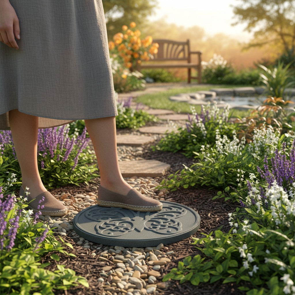 Premium Eco-Friendly Garden Stepping Stones - Durable, Non-Slip, Weather-Resistant Design with Recycled Rubber Material