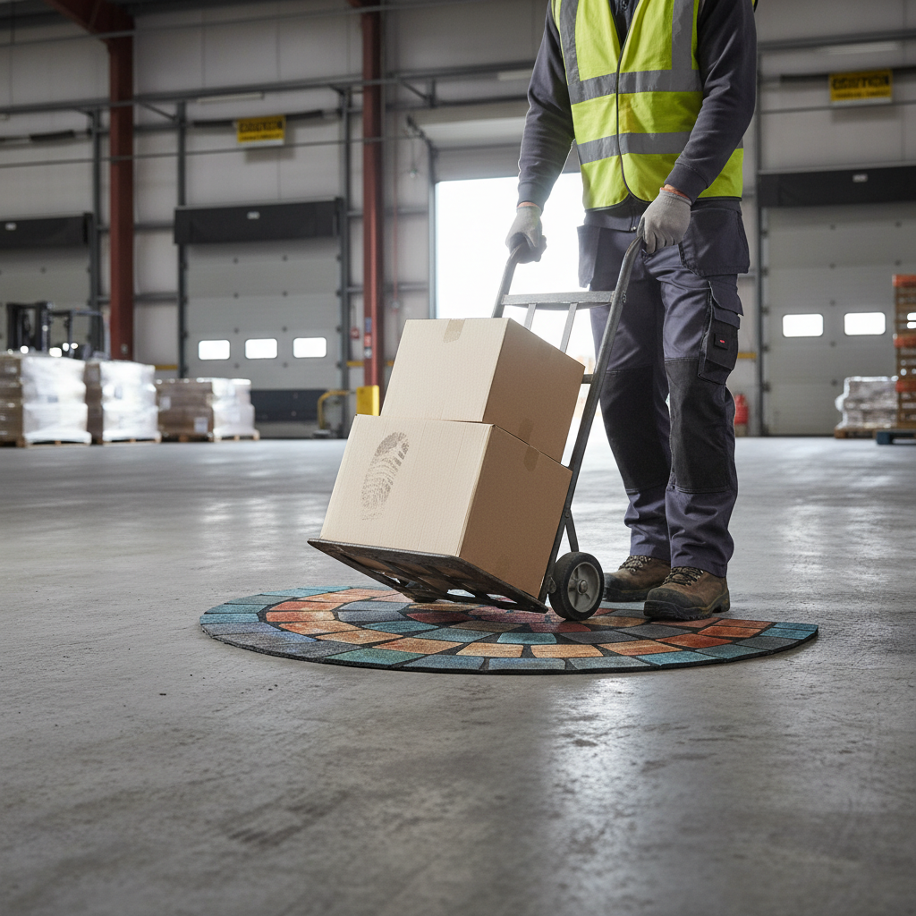 Premium Durable Halfmoon Tile Barrier Doormat - Eco-Friendly, Non-Slip, Easy to Clean, 75cm x 45cm