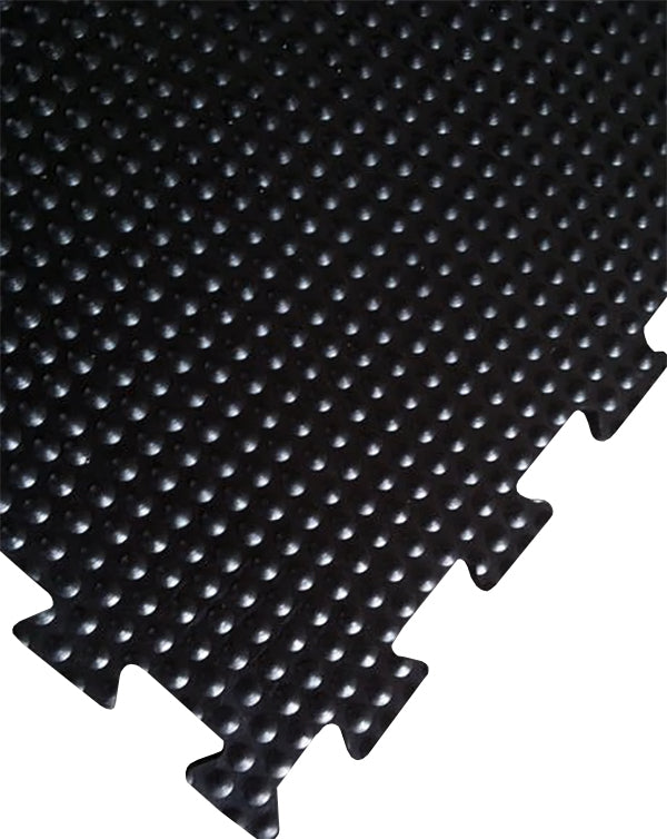 Weight Lifter Pro Interlocking Rubber Gym Mats 1.8m x 1.2m x 17mm – Non-Slip, Shock Absorbing, Hygienic, Easy Install, Bevelled Edges, High-Durability