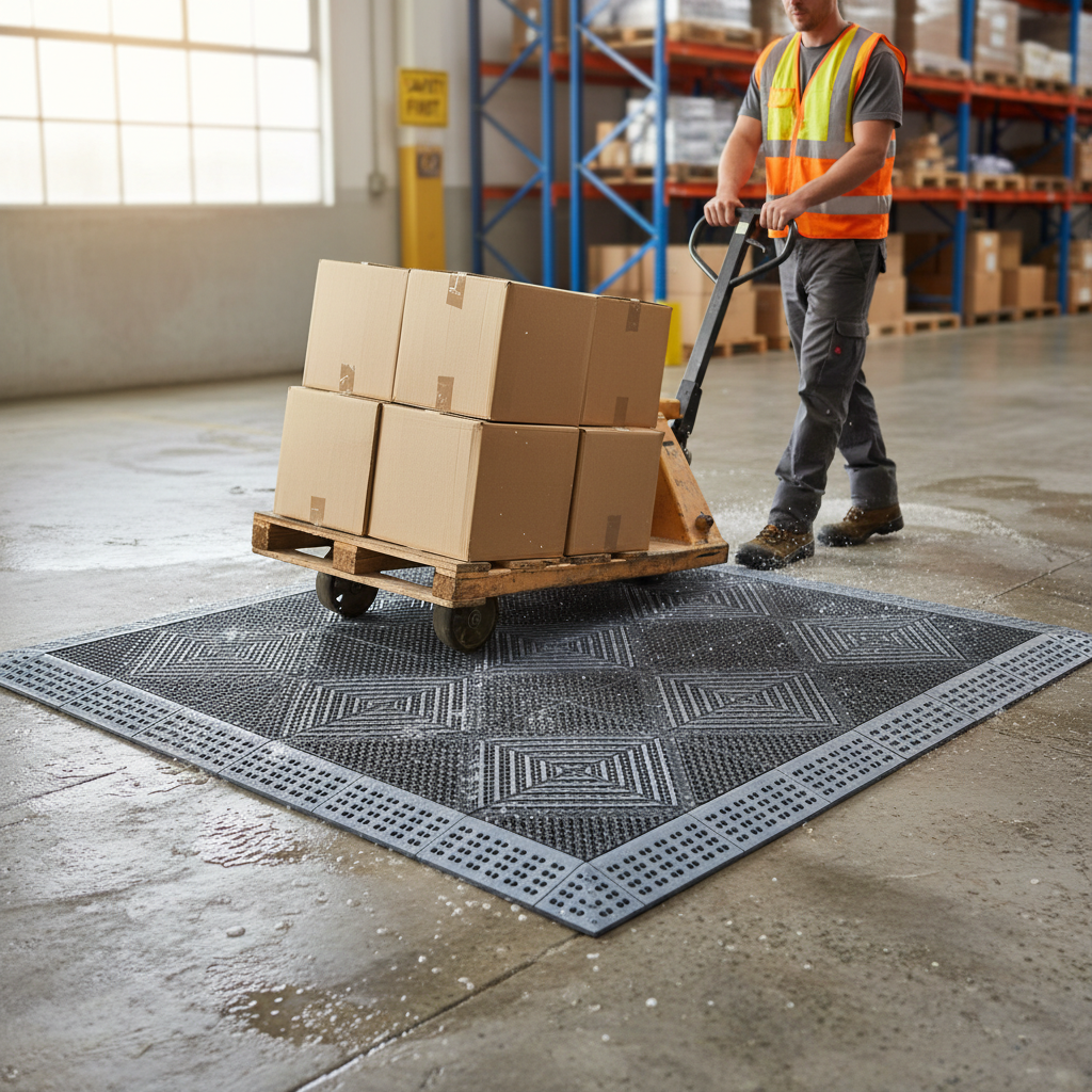 Premium Heavy Duty 3-in-1 All Season Modular Entrance Mat with Effective Drainage and Bevelled Edging for Safety