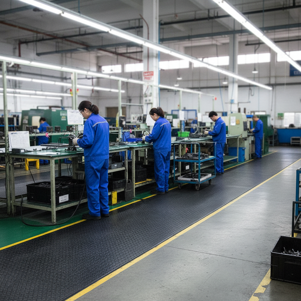 Heavy Duty Anti-Fatigue Matting Roll 18.3m Long - 12.5mm and 15mm Thick for Superior Comfort and Safety in Workspaces