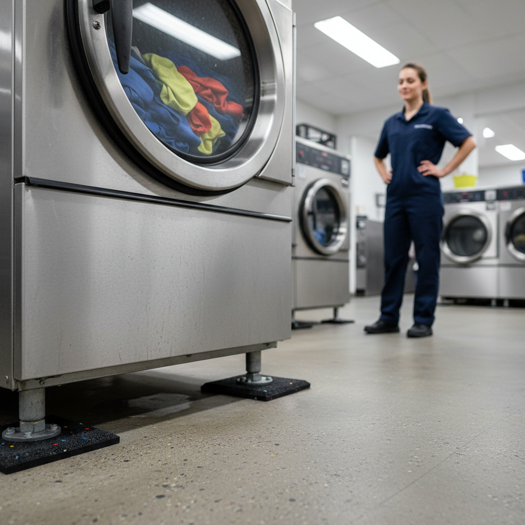 Premium Heavy Duty Anti-Vibration Noise Reducing Rubber Pads 10cm x 10cm for Washing Machines and Machinery