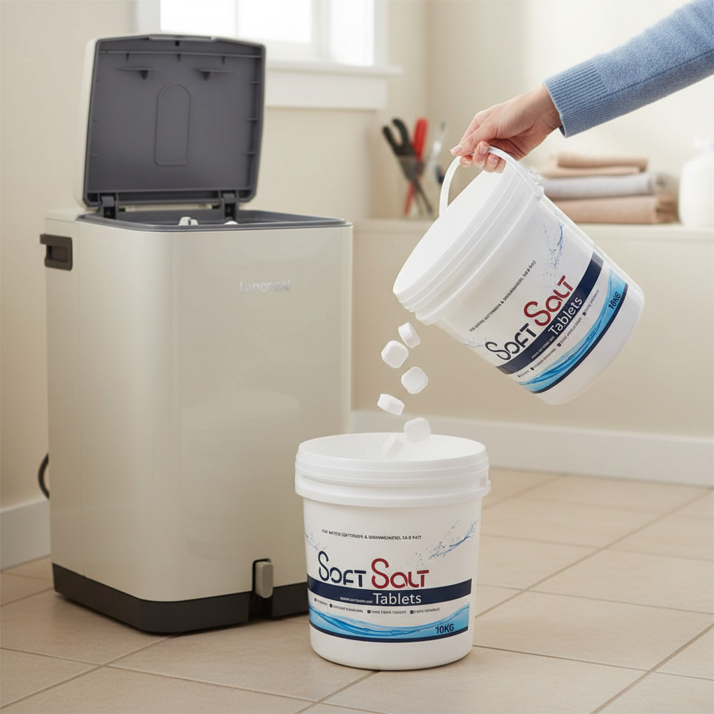 Premium 10kg Water Softener Salt Tablets with 99.8% Pure Sodium Chloride for Appliance Protection