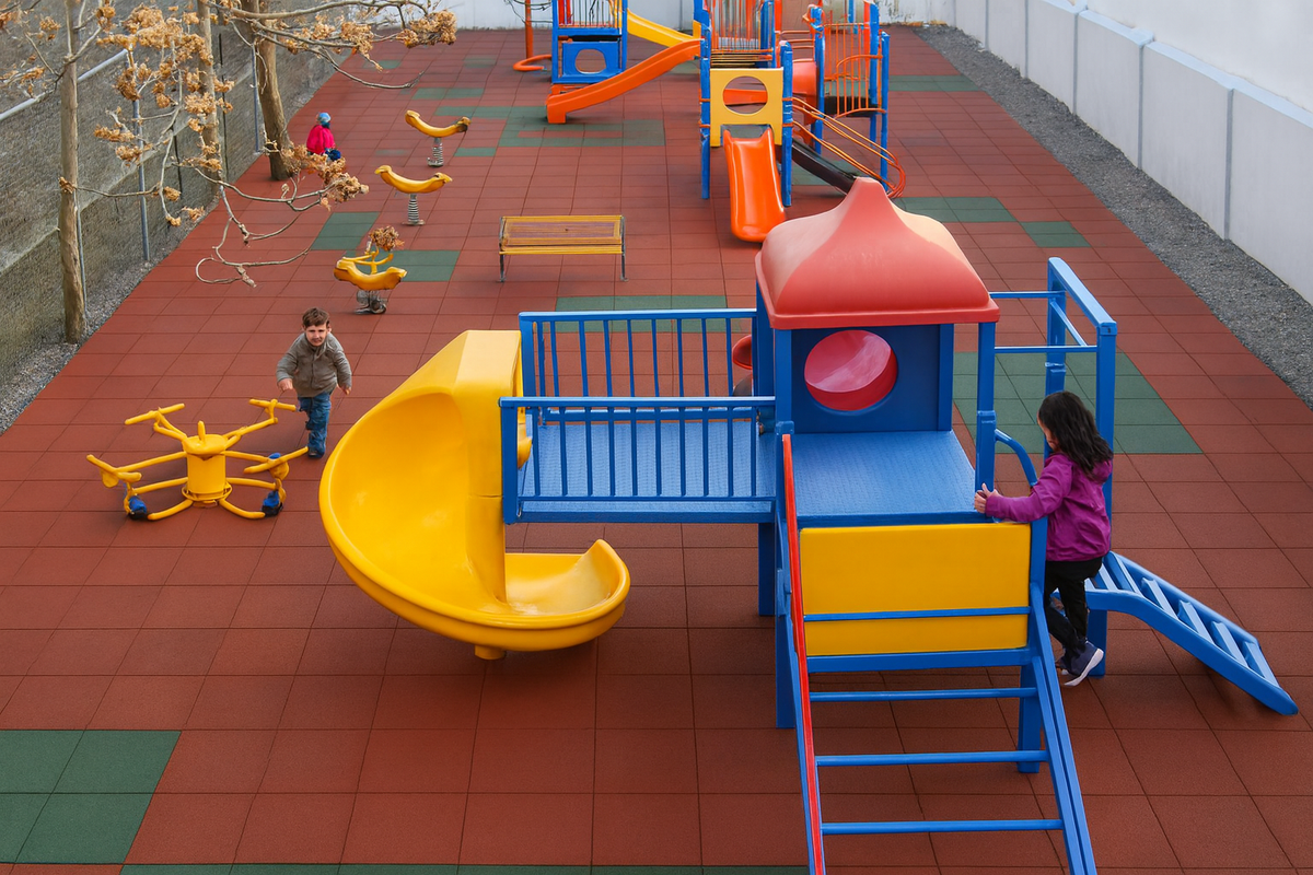Rubber Playground Tiles 30mm – 1m x 1m Safety Mats – image 6 of 21