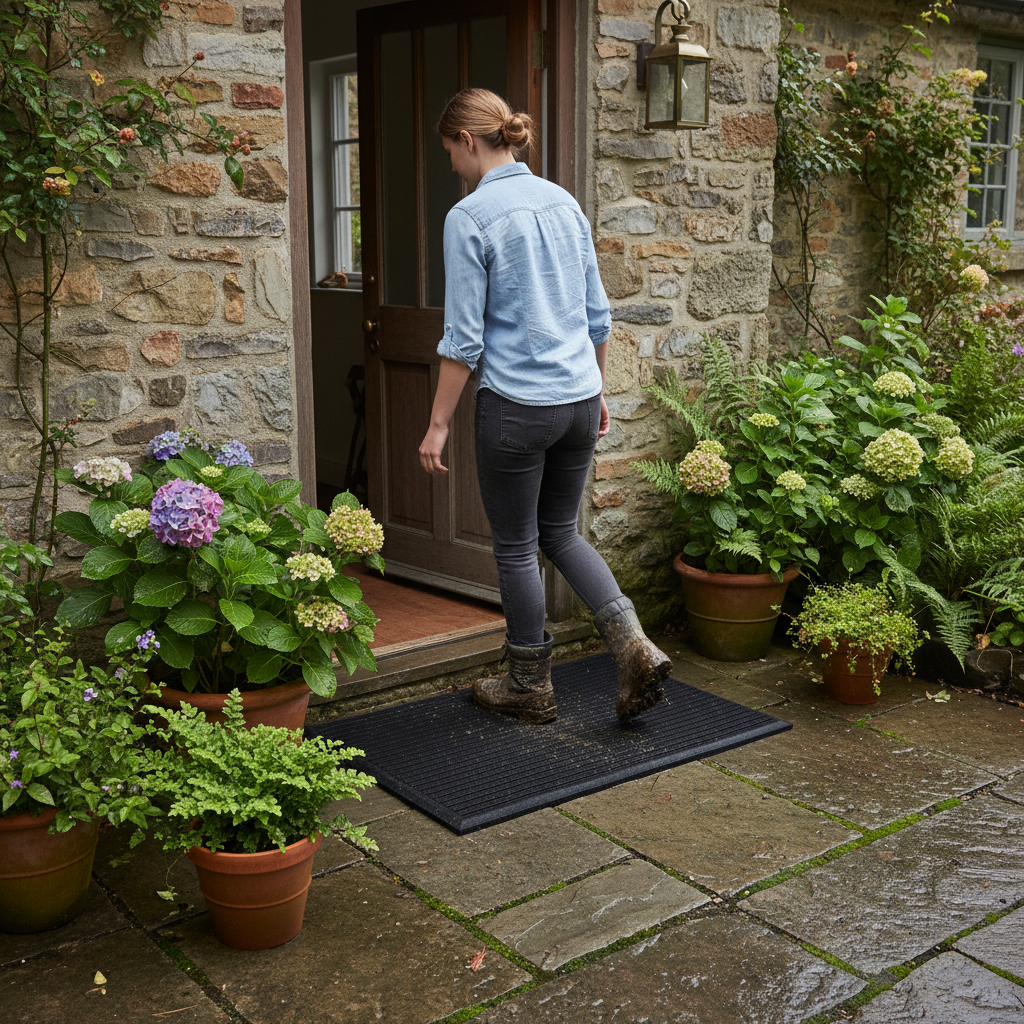 Premium Eco-Friendly Heavy Duty Entrance Door Mat for Indoor and Outdoor Use with Stylish Design and Superior Dirt-Trapping Features