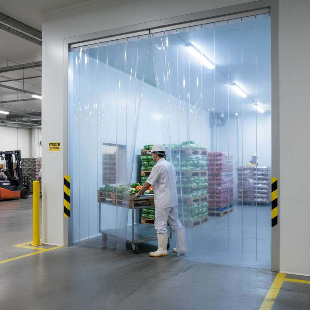 Premium PVC Curtain Replacement Stripes 2.1m - Durable, Flexible, and Easy to Install for Workshops and Warehouses