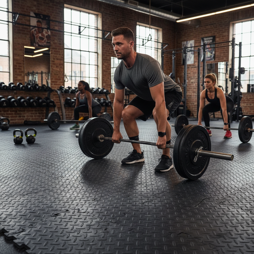 Premium Eco-Friendly Interlocking Rubber Floor Tiles 30cm x 30cm for Versatile Indoor and Outdoor Use - Pack of 10