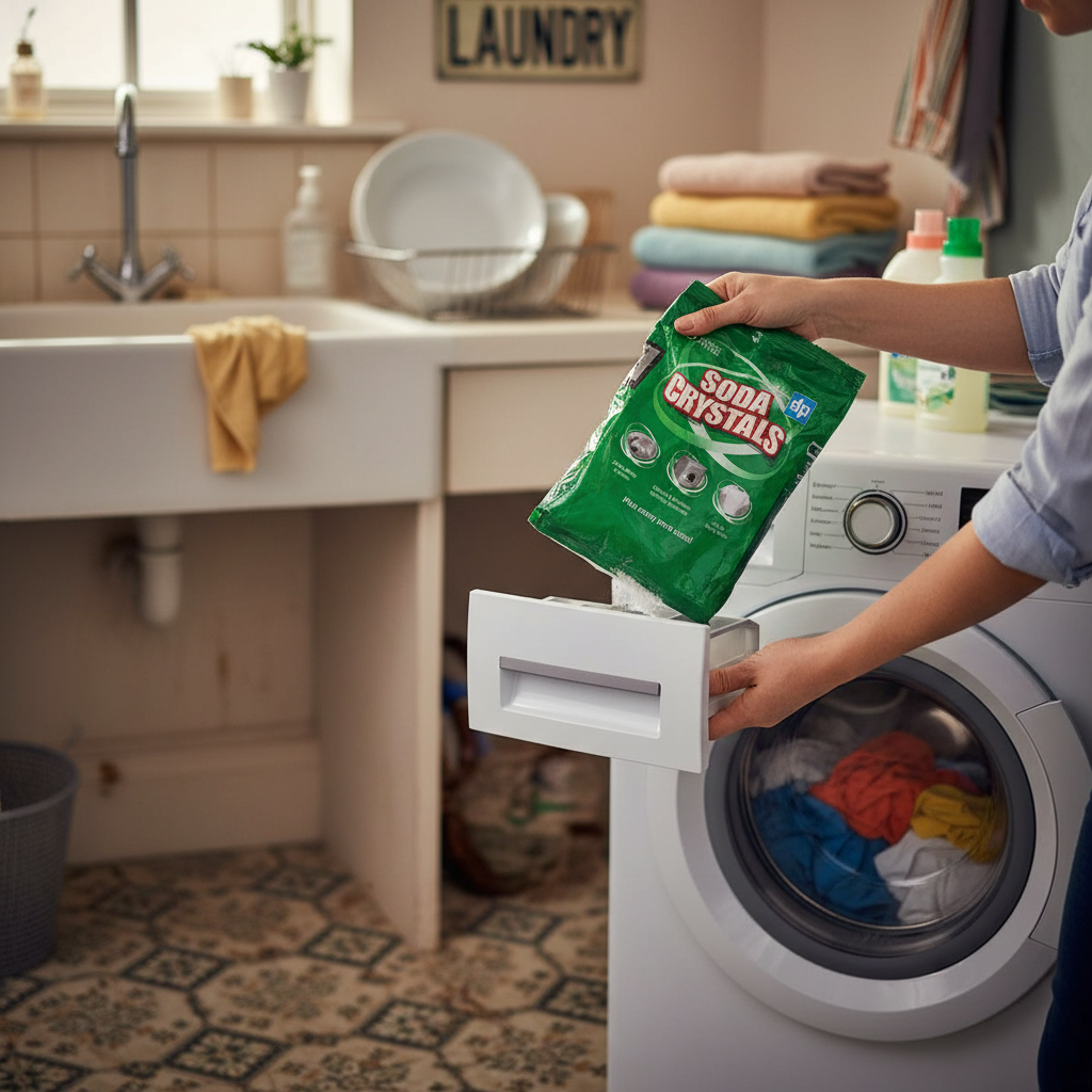 Premium Eco-Friendly Soda Crystals 1kg - Versatile Cleaning Solution for Tough Stains and Odors