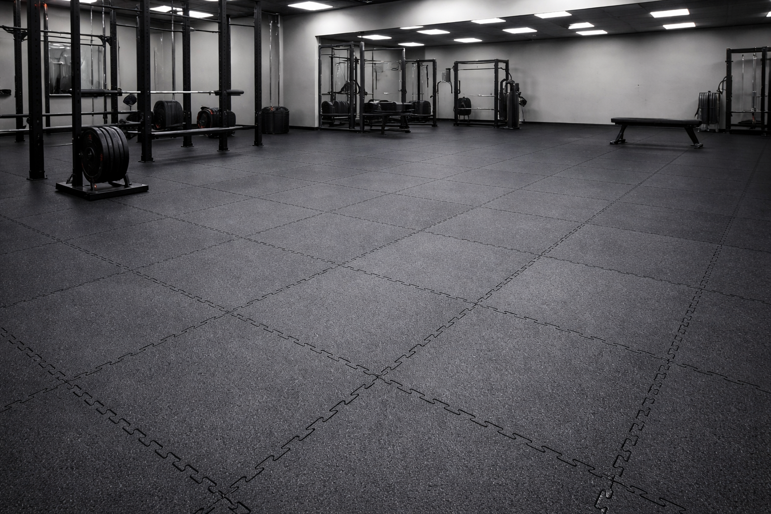 FlexLock Interlocking Rubber Floor Tiles - Heavy Duty Gym & Playground Matting