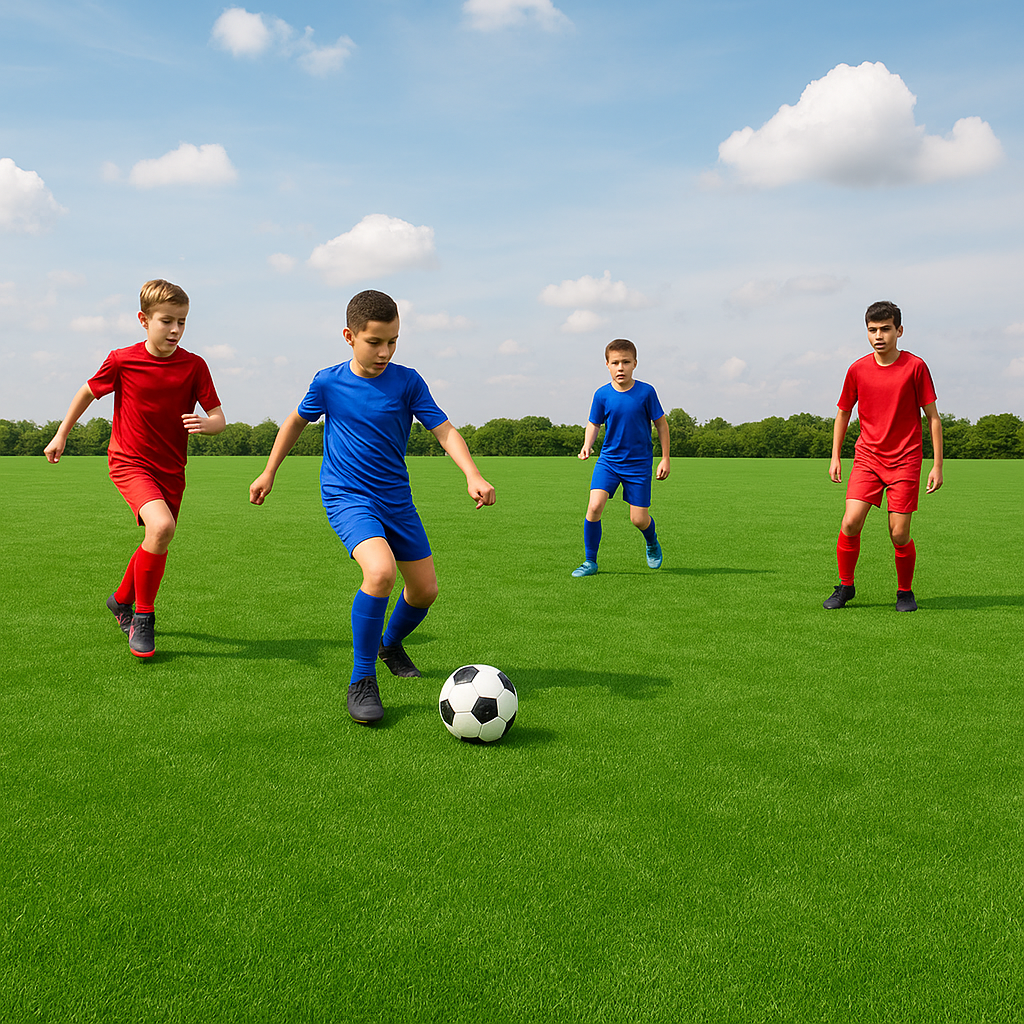 Heavy Duty 18mm EVA Grass Puzzle Tiles - Interlocking, All-Weather, Waterproof, UV Resistant, Synthetic Grass Flooring for Play Areas & Sports