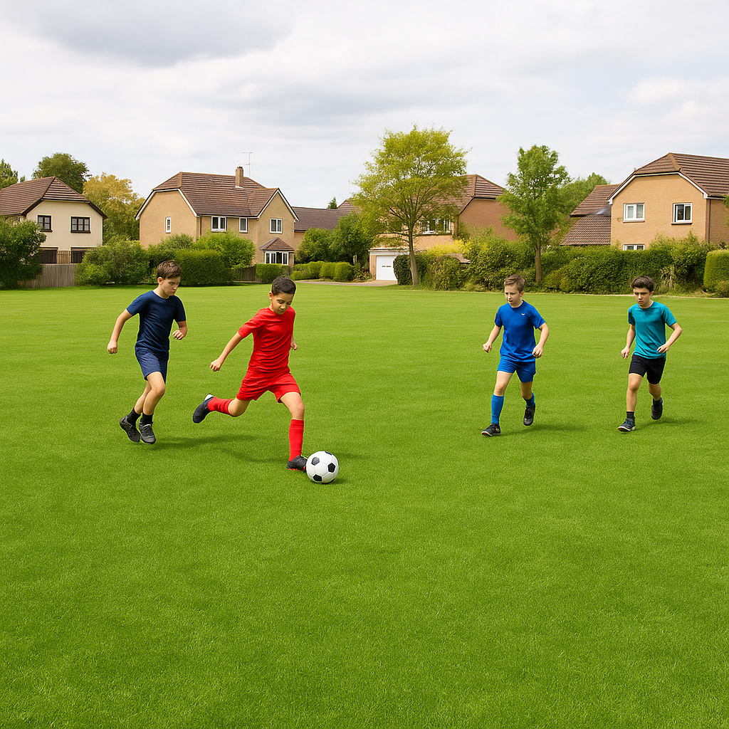 Heavy Duty 18mm EVA Grass Puzzle Tiles - Interlocking, All-Weather, Waterproof, UV Resistant, Synthetic Grass Flooring for Play Areas & Sports
