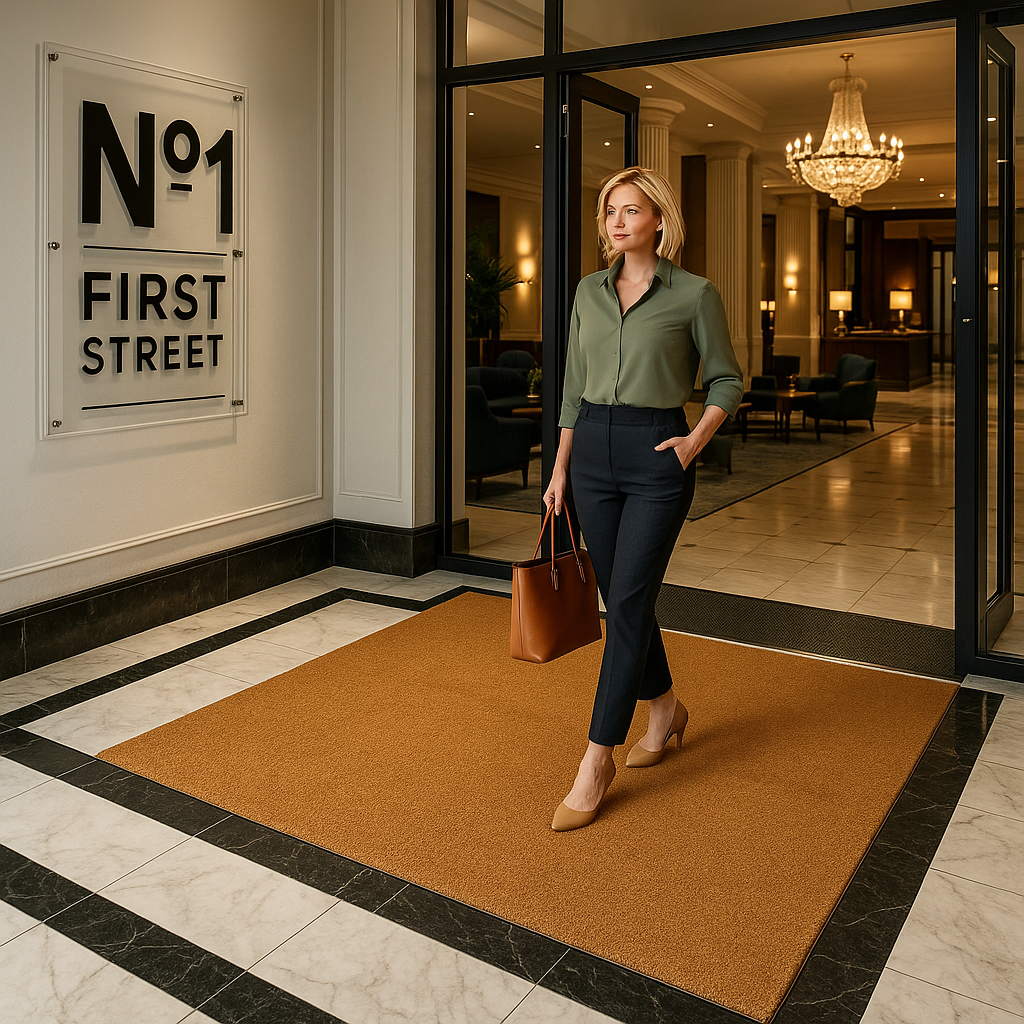 Heavy Duty Coir Doormat - Natural Coconut Fibre, 17mm Thick, Anti-Slip PVC Backing, Custom Sizes Available, Durable, Classic Design for All Floors