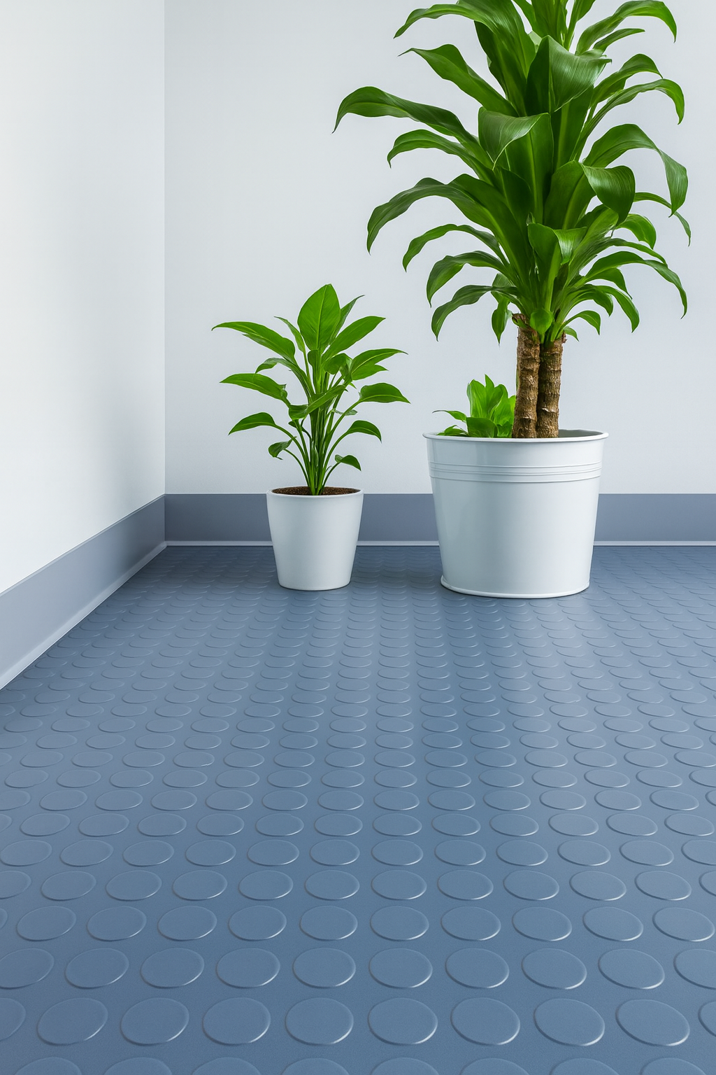 Heavy Duty Round Dot Safety Flooring Linear Metre - Non-Slip, Oil & Chemical Resistant, Ideal for Wet & Dry Areas, High Insulation Properties
