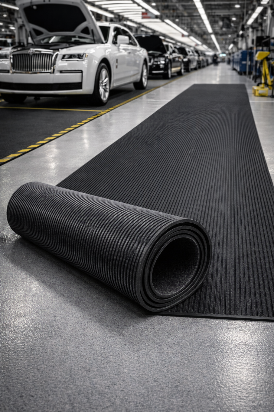 Rubber Matting Fine Ribbed Linear Meter