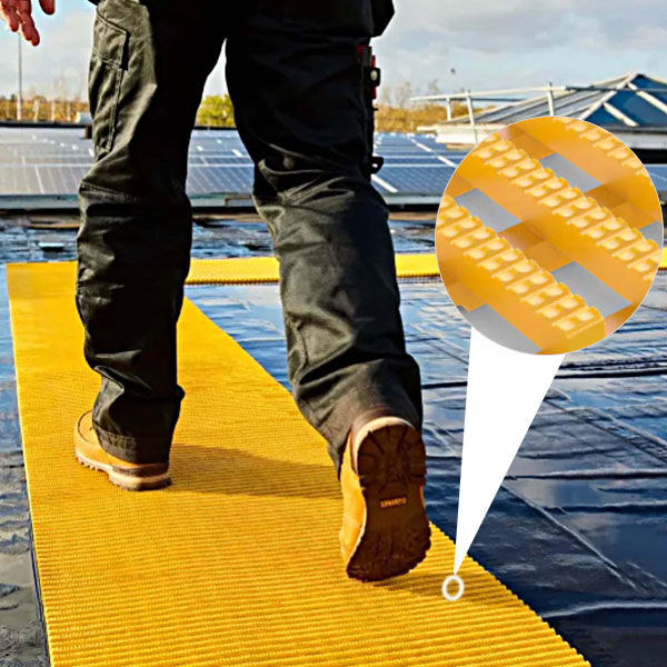 Slip-Resistant Walkway Mat for TPO Roofing and EPDM Roof Membranes – image 1 of 8