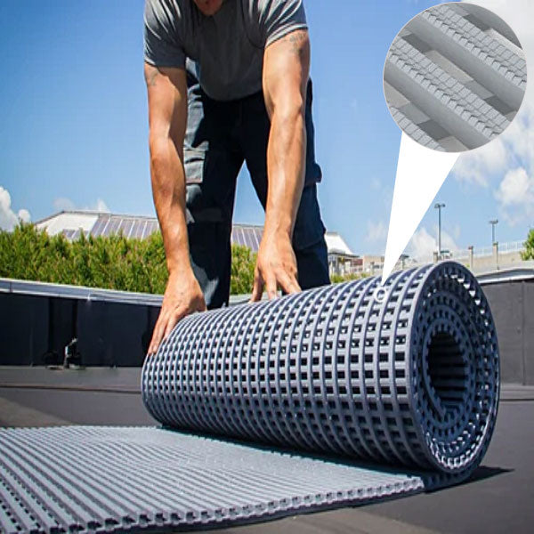 Slip-Resistant Walkway Mat for TPO Roofing and EPDM Roof Membranes