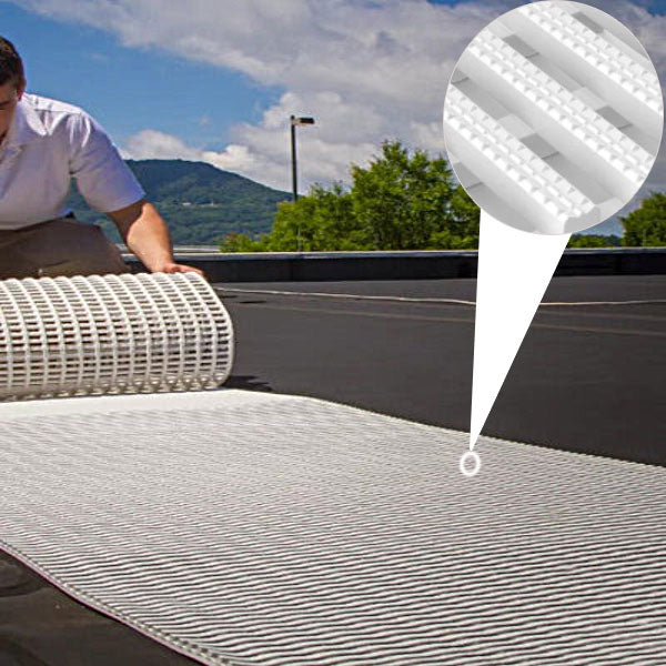 Slip-Resistant Walkway Mat for TPO Roofing and EPDM Roof Membranes