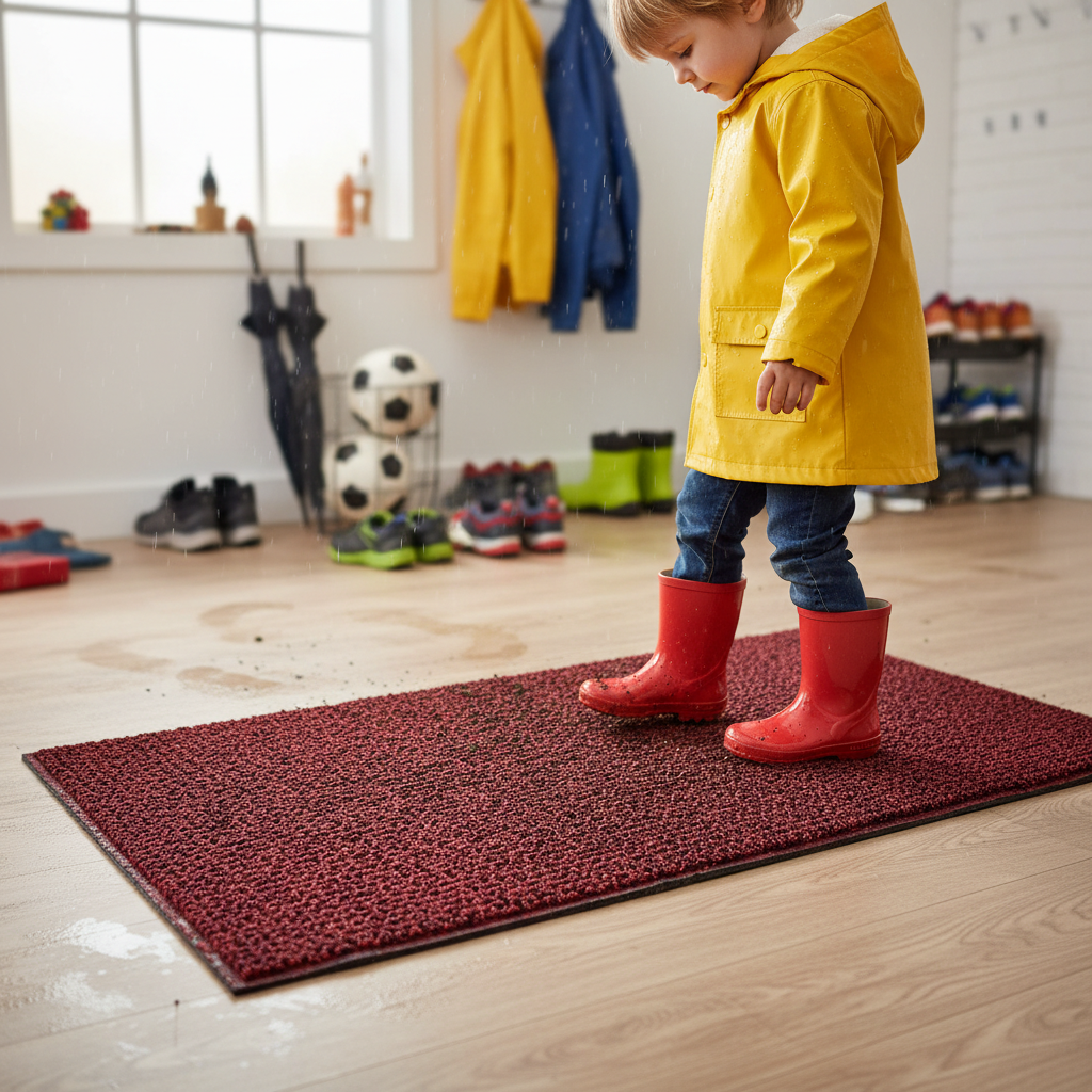Premium Indoor Spaghetti Door Mat - Non-Slip, Machine-Washable, Fade Resistant, Available in Multiple Sizes and Colors