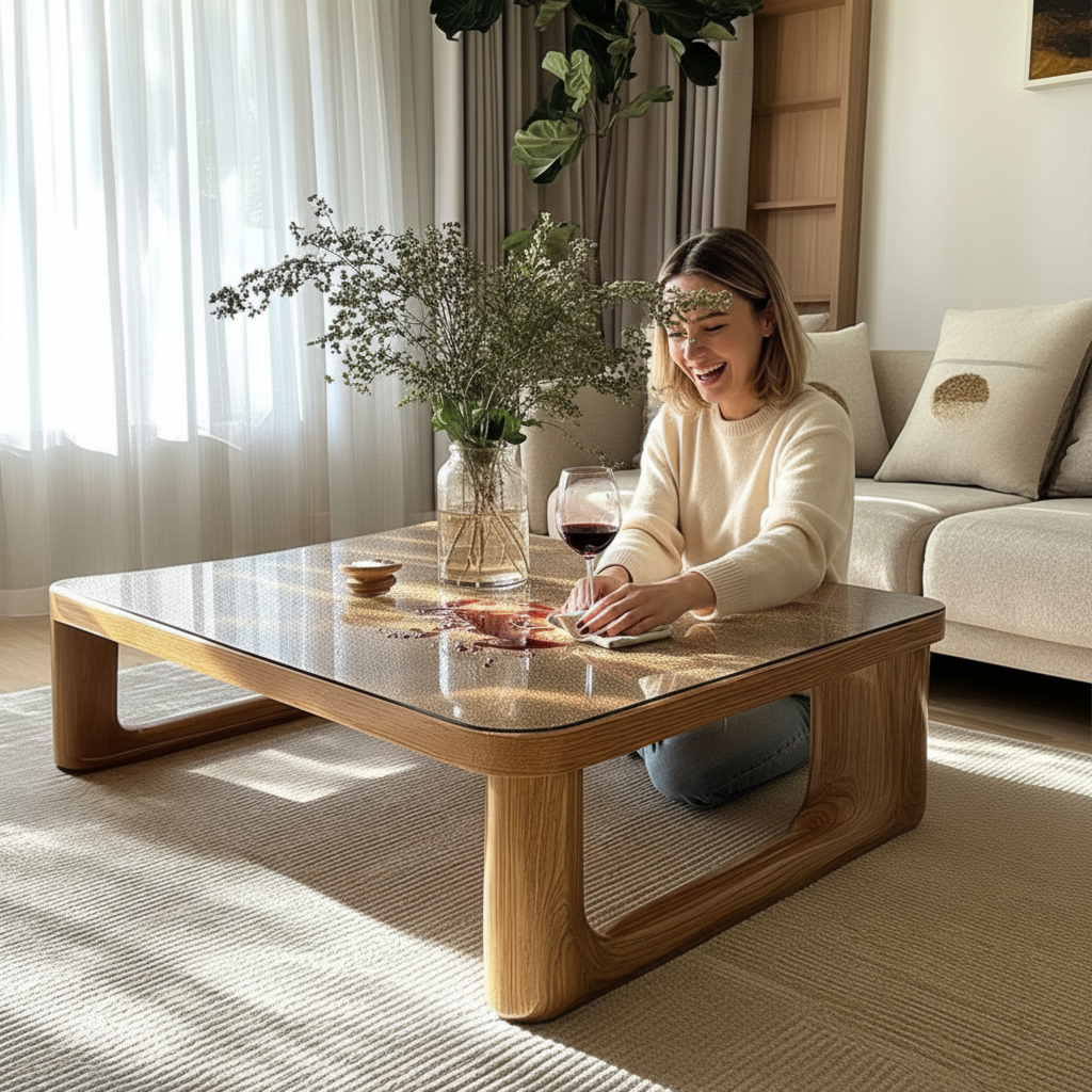 Premium Heavy Duty Frosted PVC Table Cover - 2mm Thick, Custom Sizes Available for Versatile Protection