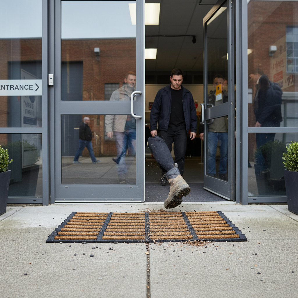 Premium Rubber and Coir Scraper Door Mat 75cm x 45cm - Durable, Slip-Resistant, Easy to Maintain