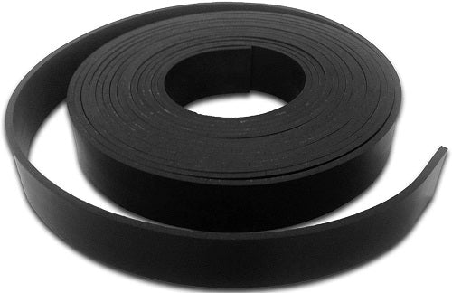 Solid Neoprene Rubber Strip - Black 5m