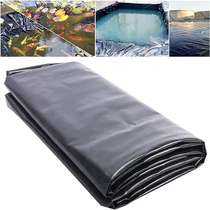 Slate Gray Heavy Duty HDPE Pond Liner 40Year Guarantee Free Underlay