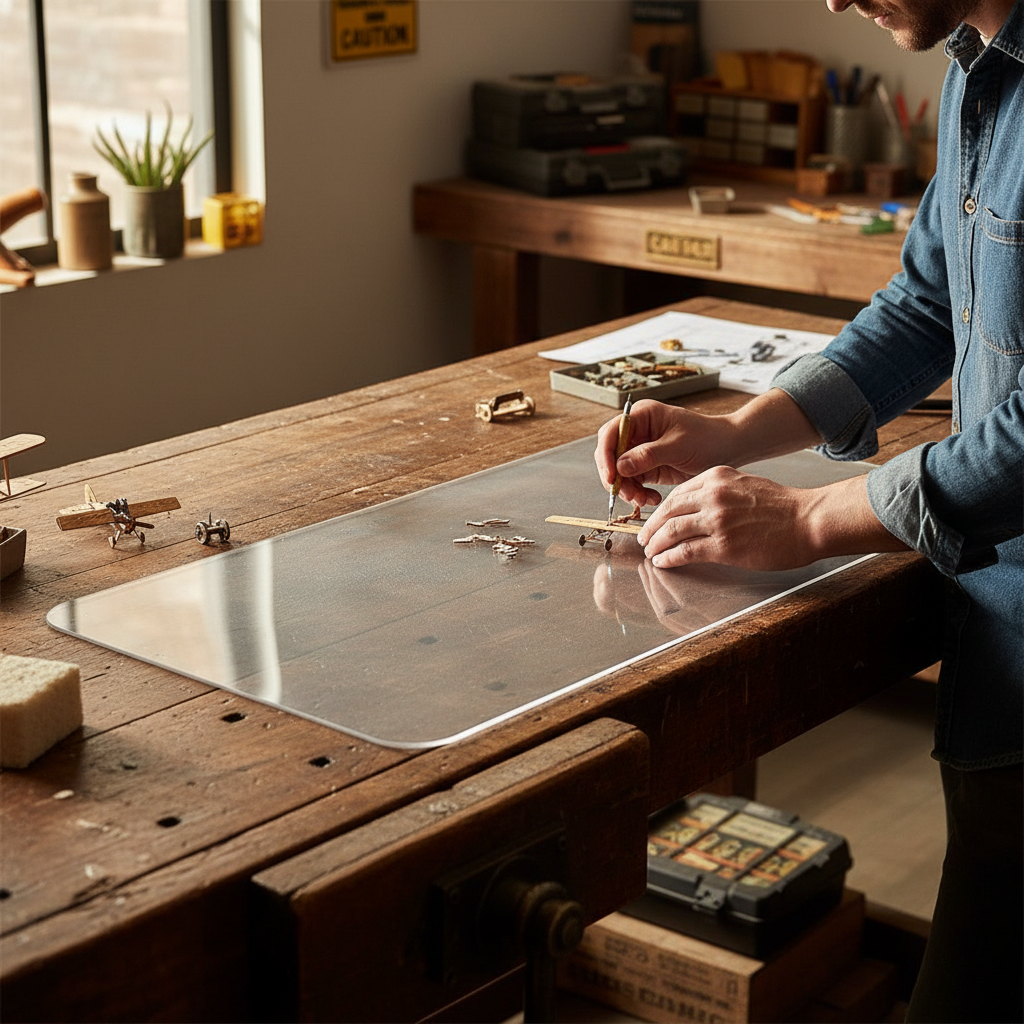 Premium Frosted Matte Finish Desk Mat - Eco-Friendly PVC, Anti-Slip, Waterproof, Available in Multiple Sizes