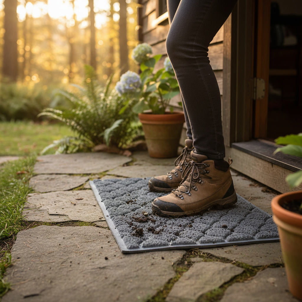 Premium Outdoor Dirt-Trapper Easy-Clean Jet-Washable Mat with Anti-Slip Feature and Environmentally Friendly Design