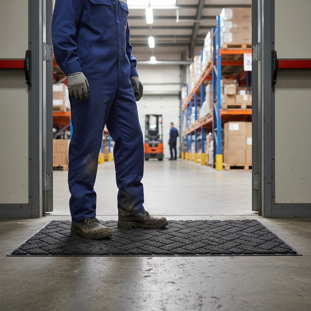 Premium Non-Slip Diamond Doormat 75x44cm - Durable, Machine-Washable, Fade & Stain Resistant