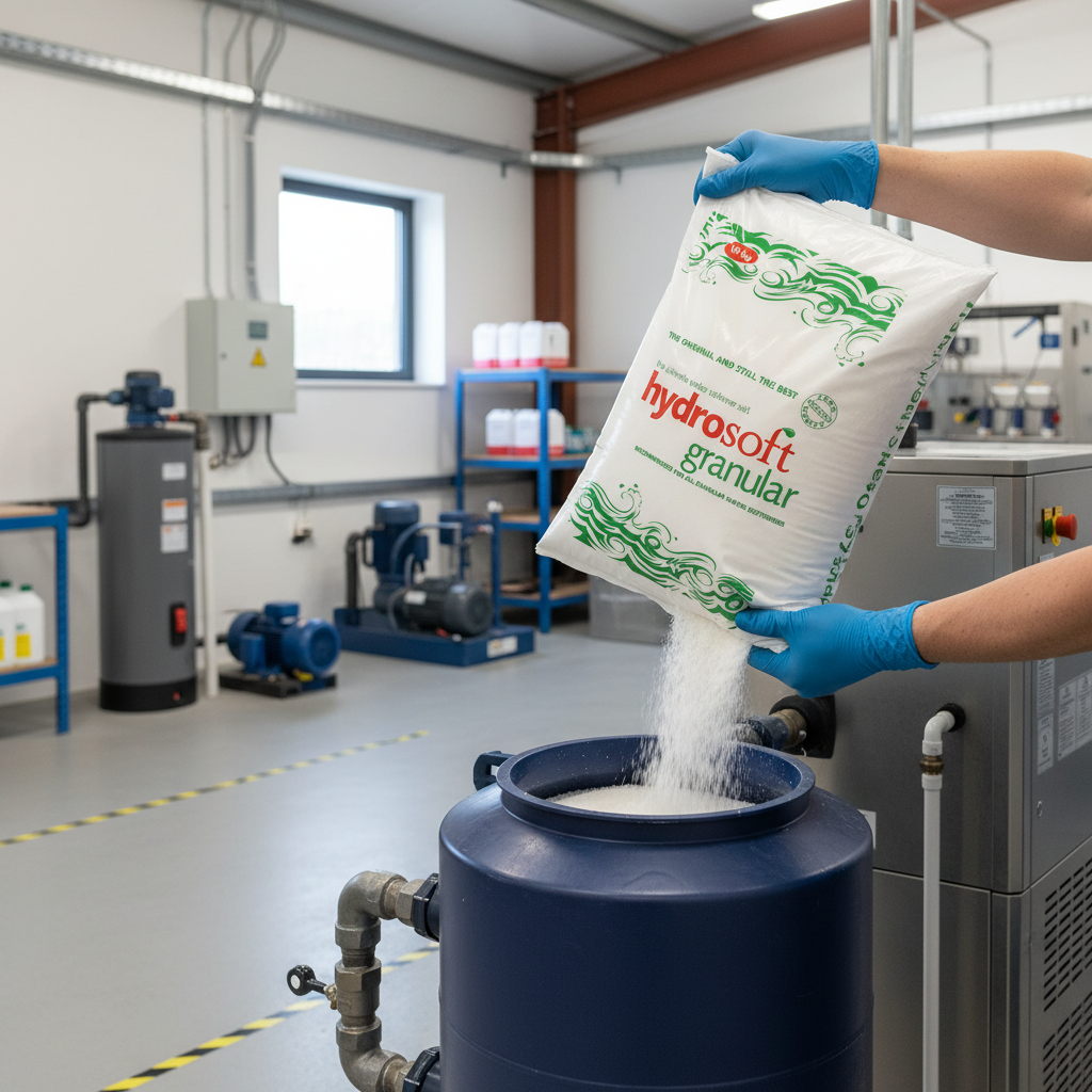 Premium Granular Water Softener Salt 10 kg - High-Purity, Even Dissolution for Optimal Performance