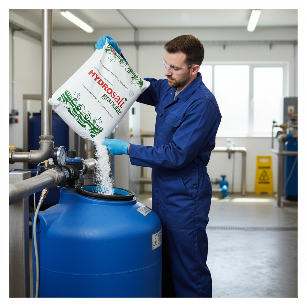 Premium Granular Water Softener Salt 25kg - High-Purity, Even Dissolution for Optimal Softening Performance