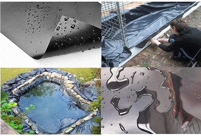 Dim Gray Heavy Duty LDPE Pond Liner Extra Thick 0.35mm With  25Year Guarantee