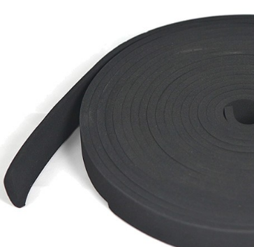 Expanded Neoprene Black Sponge Strip - Rubber Co