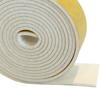 Expanded Silicone Strip Self Adhesive White - Rubber Co