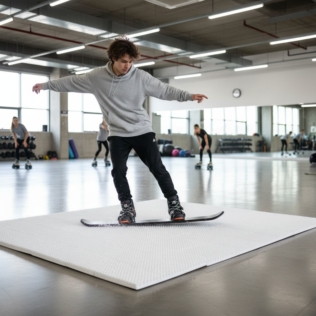 Premium Snowboard Training Mat Set for Off-Snow Practice with Interlocking System and Durable Construction